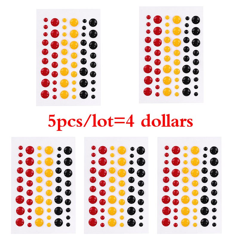 Enamel Dot Self Adhesive Sprinkles Enamel Dots Resin Sticker for Scrapbooking DIY Crafts Card Making Decoration: Picture 12