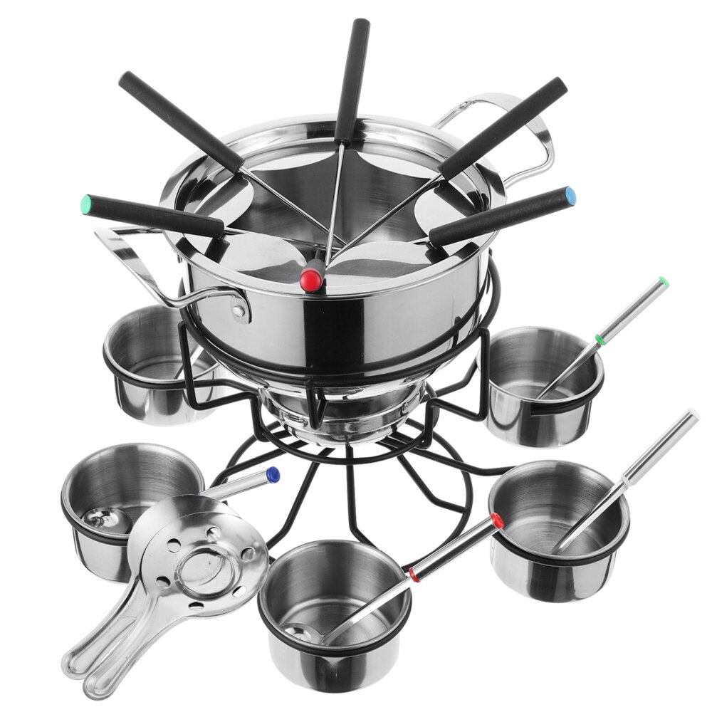 1 Set Fondue Tool Fondue Cooking Stove Safe Alcohol Stove Portable Cookware