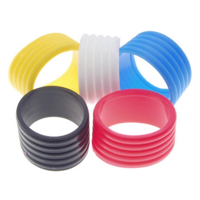 5Pcs Tennisracket Grip Ring Overgrip Protector Tennis Racket Fix Ring Tennisracket Handvat Stretchy Rubber Ring
