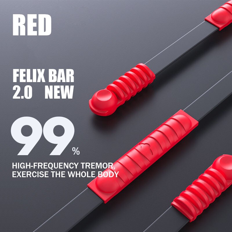 Barre de traction élastique à haute fréquence, barre flexible, Vibration, équipement d&#39;entraînement: Red