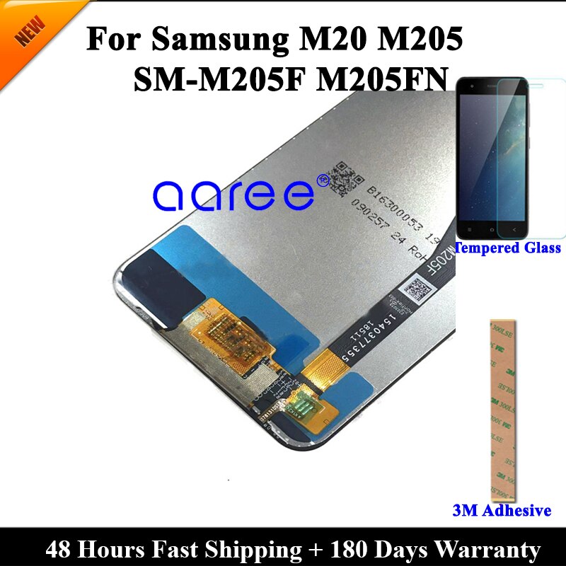 Test LCD Display For Samsung M20 M205F LCD M20 M205F M205G/DS LCD For Samsung M20 M205F LCD Screen Touch Digitizer Assembly