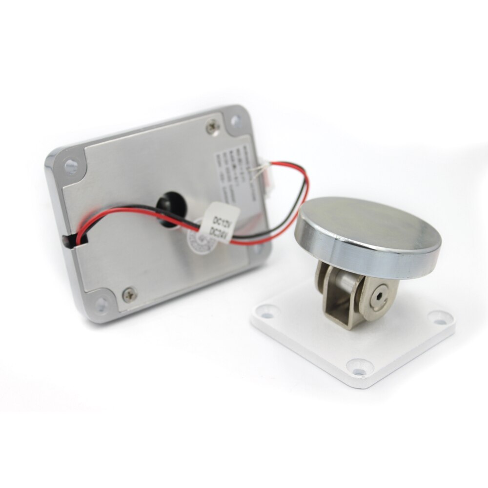 12/24V 60kg/120Lbs Wall Mount Door Stopper Power To Lock Electromagnetic Holding Force Magnetic For interior doors
