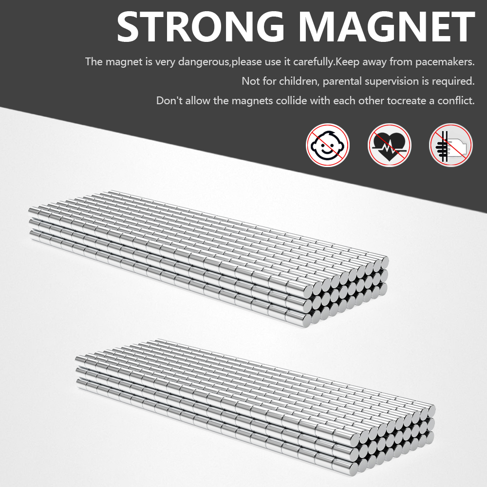 5x8mm Super Strong Round Magnet Powerful Refrigerator Magnets for Fridge, DIY, Building, Scientific, Craft, and Office Magnets