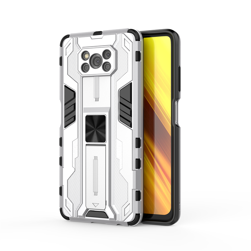 For Poco-X3 Pro Case Magnetic Kickstand Armor Camera Lens Protect Phoen Case For Xiaomi Poco X3 NFC Little X 3 PocoX3 Back Cover: ABS / Clear