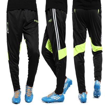 Mannen Looptraining Broek Voetbal Lange Broek Actieve Jogging Broek Fitness Sport Gym Leggings Heren Joggingbroek: green / L