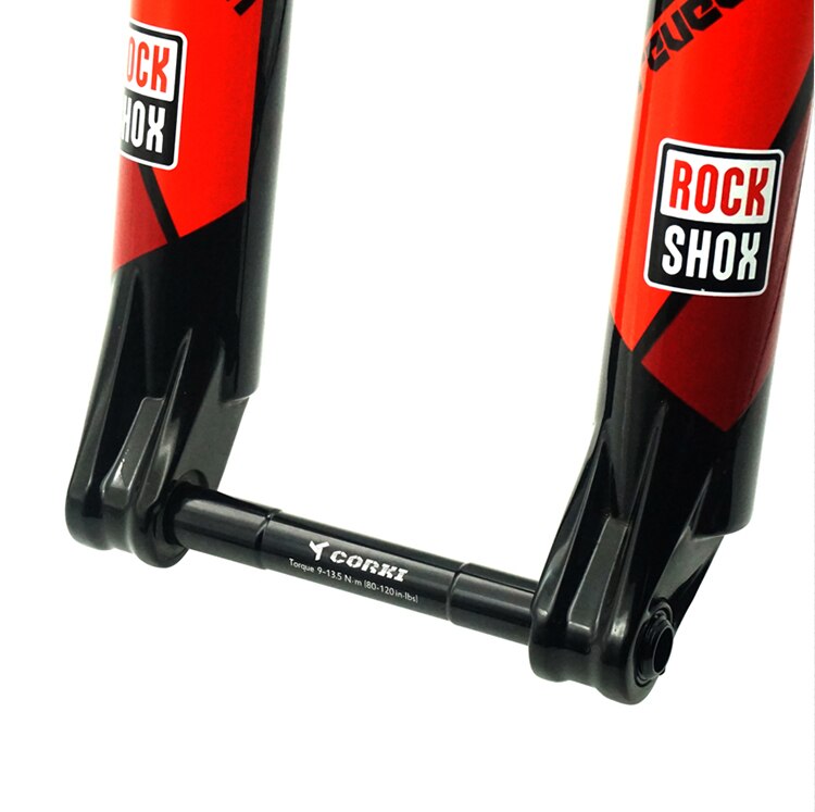 Eje de barril de horquilla delantera de bicicleta de montaña, eje pasante de liberación rápida, reparación de aleación de aluminio, accesorios de buje ligero