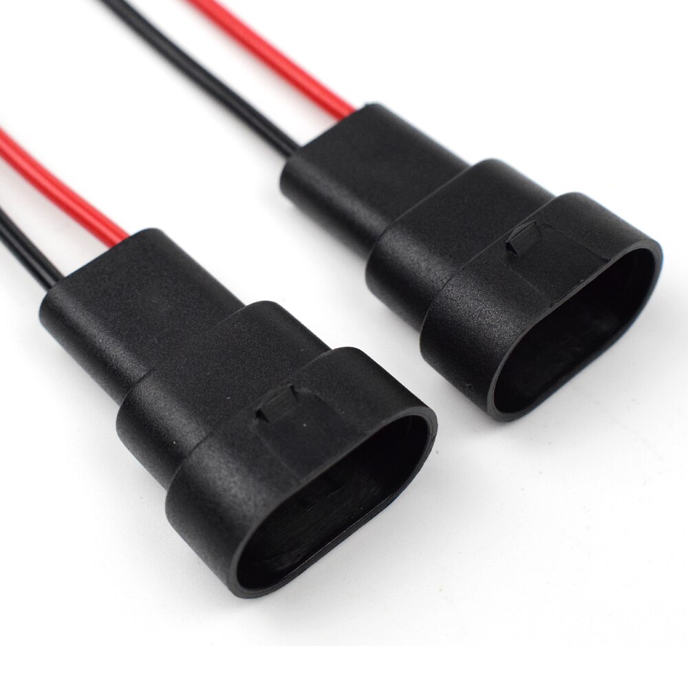 10 stk/parti 9005 9006 hb3 hb4 9012 hir 2 bil forlygte relæ pære fatning stik han 2 ben til hun kabel stik dyoung