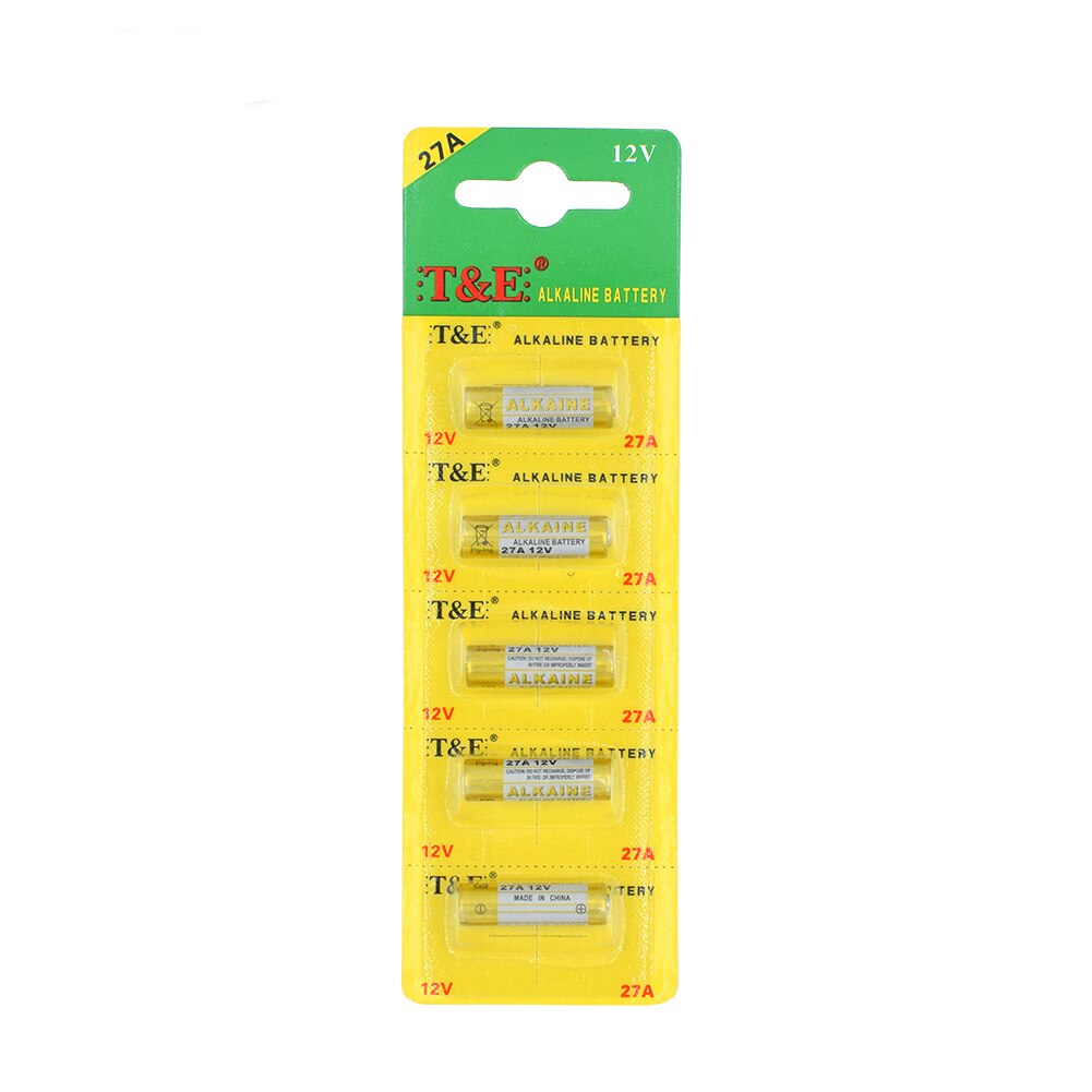 Replacement Batteries 5 x 27A 12V Alkaline Batteries G27A MN27 MS27 GP27A Battery For Remote Control Radio