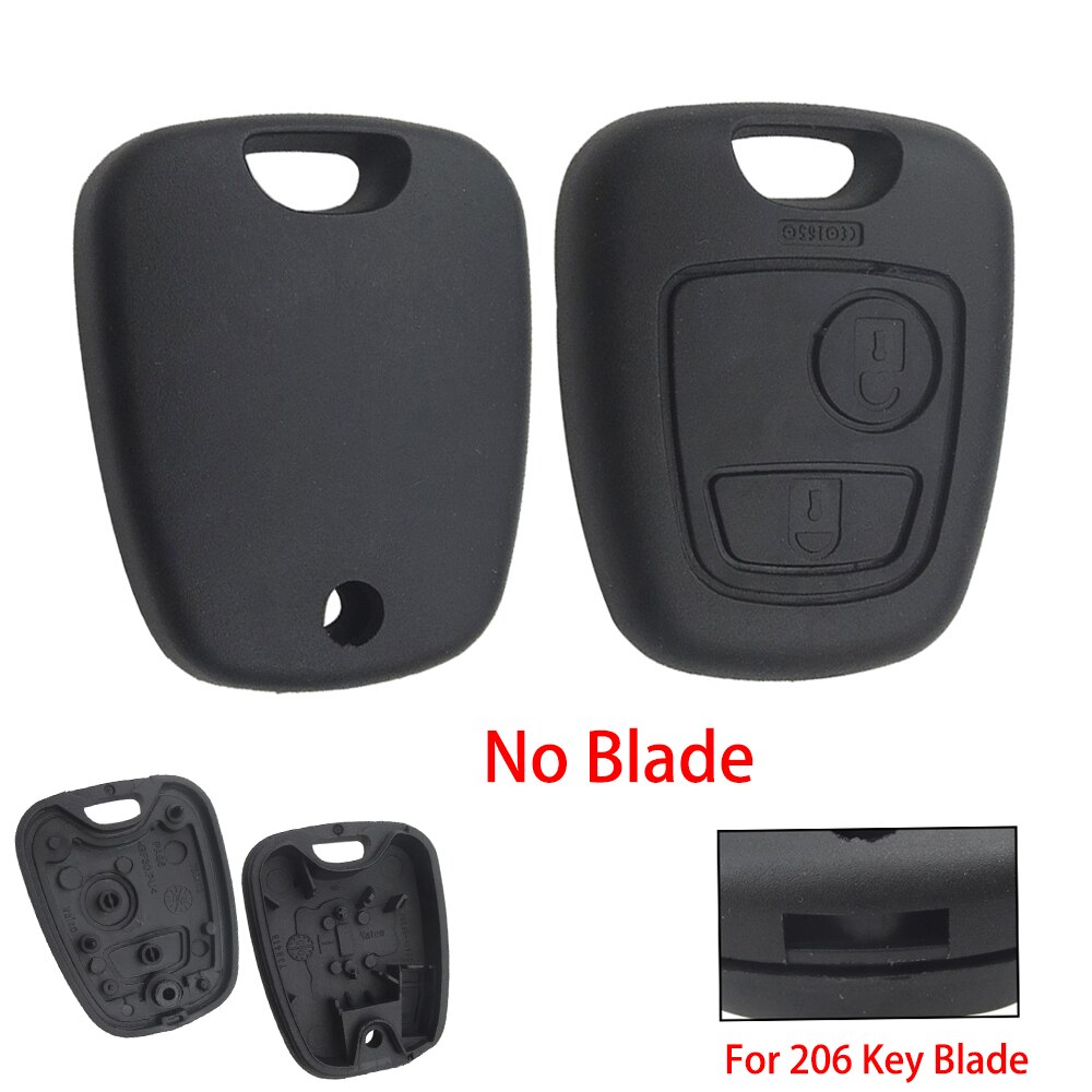 OkeyTech 2BT Remote Car Key Shell Case Fob For Peugeot 206 307 107 207 407 For Citroen C1 C2 C3 C4 XSARA Picasso Replacement Key: Type 1