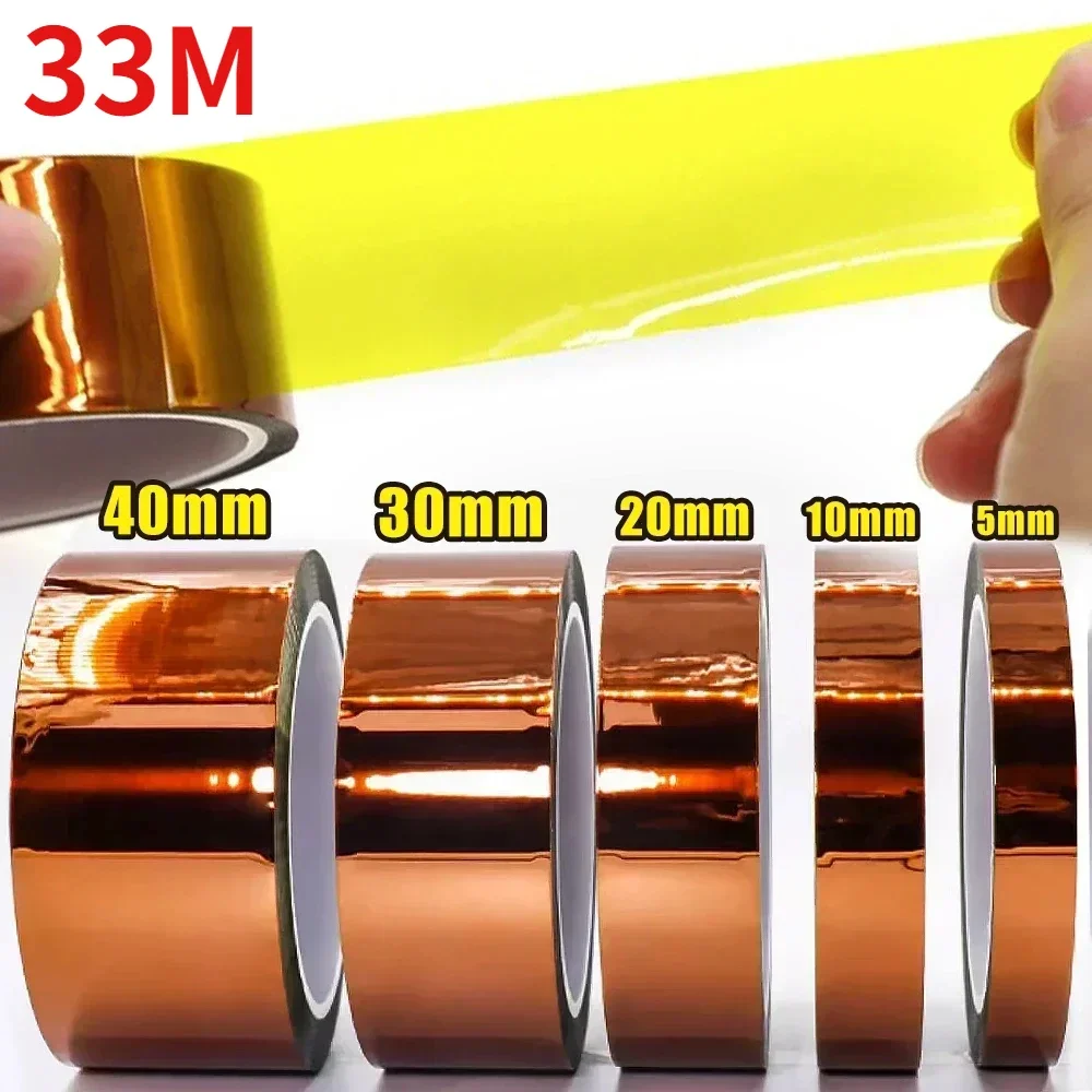 Cinta Kapton de poliimida, cinta adhesiva aislante de 5-40mm, loteптоновы©, cinta térmica para protección de tablero