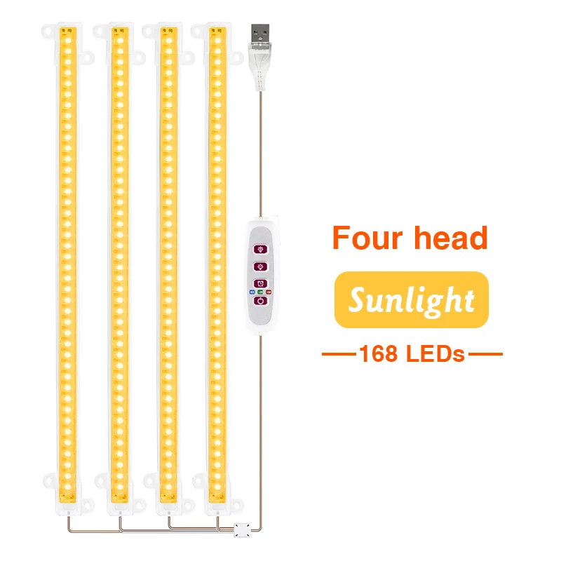 LED Full Spectrum Phyto Lamp USB 5V Grow Light Bar 30cm 1T 2T 3T 4T Plants Flowers Led Greenhouse Cultivo Hydroponic: light pink