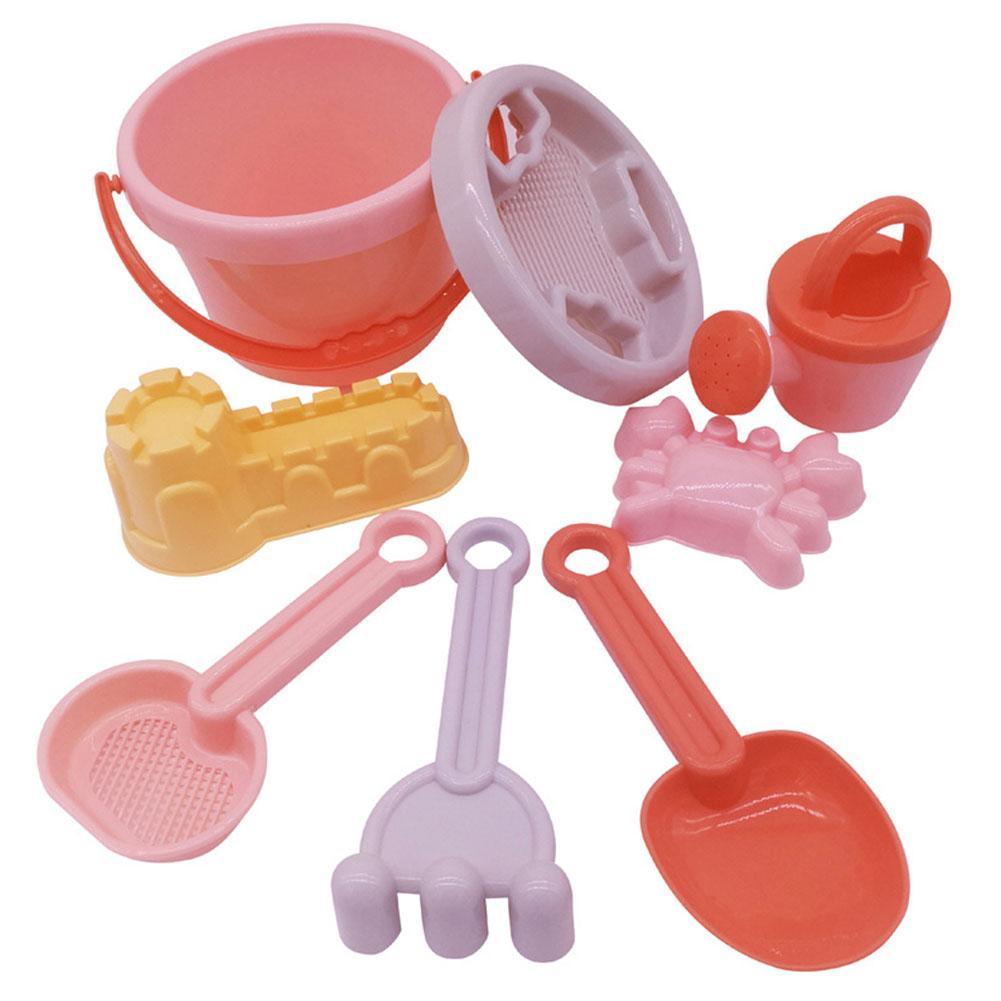 8 Stks/set Strand Speelgoed Kinderen Set Baby Zand Spelen Emmer Baggeren Tool Set Speelgoed Shovelsnow Schop O0G0
