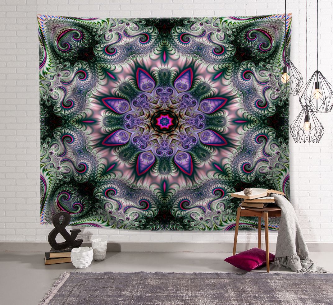 Indisk mandala gobelin væghængende soveværelse indretning sengetæppe strand tæppe tæppe camping telt rejse boligindretning gobeliner: 150 x 130cm / D