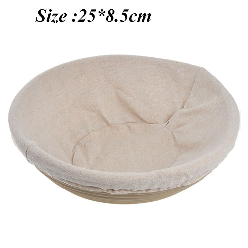 Cesta de fermentación de ratán Natural, cesta REDONDA/Ovalada para pan, masa de mimbre, cestas de prueba de masa de ratán: A5