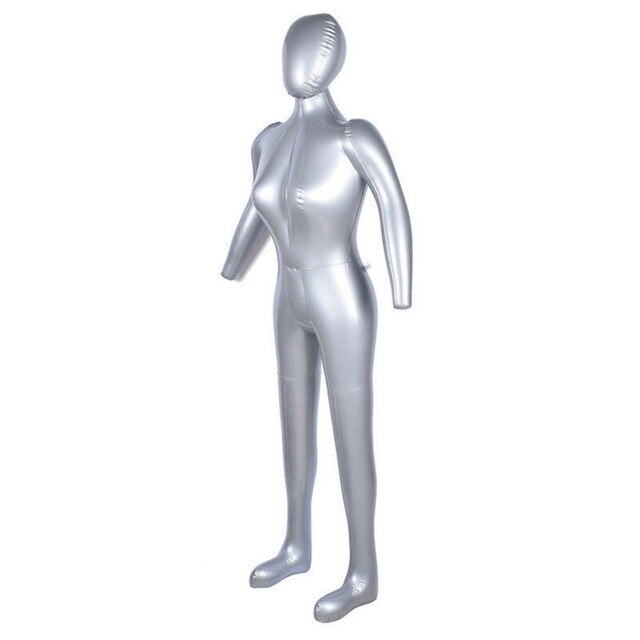 1 pièces Mannequin gonflable modèle torse PVC sous-vêtements affichage femme corps complet 168cm stockage modèle Mannequin torse tailleur vêtements: A