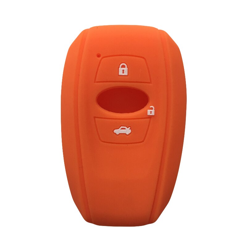 BRZ Key Cover for Subaru Forester XV BRZ Silicone Key Case Smart Car Key Cover Case for Keys Key Cover: Orange