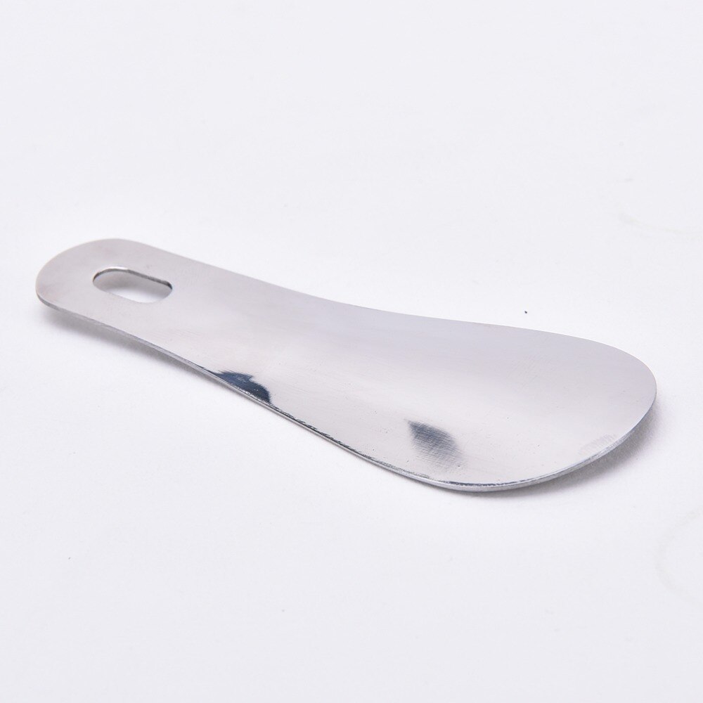 10cm Portable Mini Shoe Horn Long Shoespooner Spoon Stainless Steel Velishy Solid