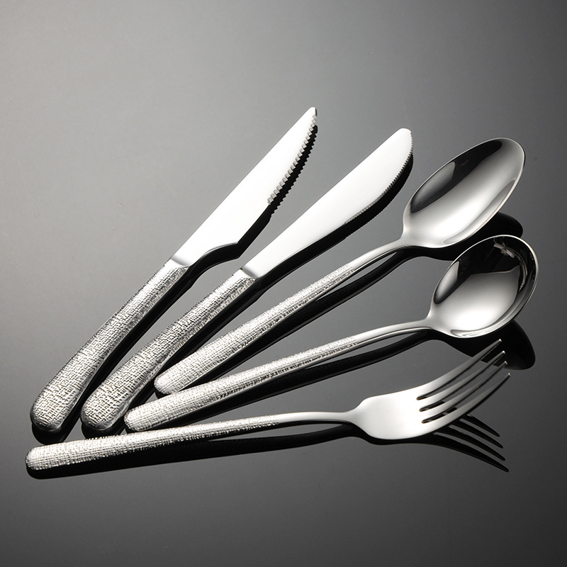 Ensemble DE couverts DE luxe en acier inoxydable 304, Table à manger principale, couteau DE Service, cuillère, cuillère à café, fourchette, ustensiles DE cuisine