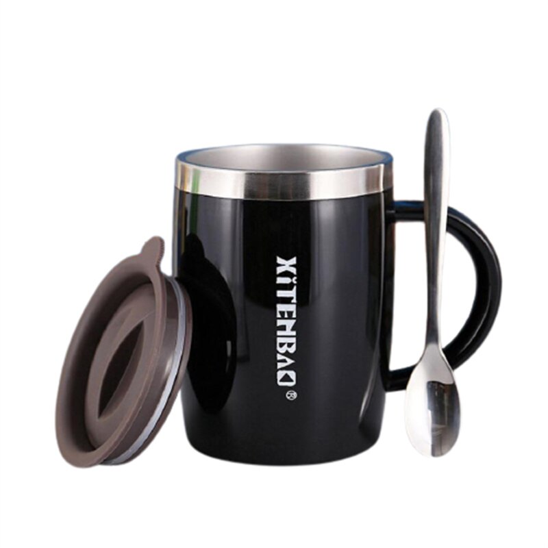 Kids Water Mug 304 Stainless Steel Tea Coffee Mug For Children Water Cup With Handle Kitchen Drinkware J443: 5