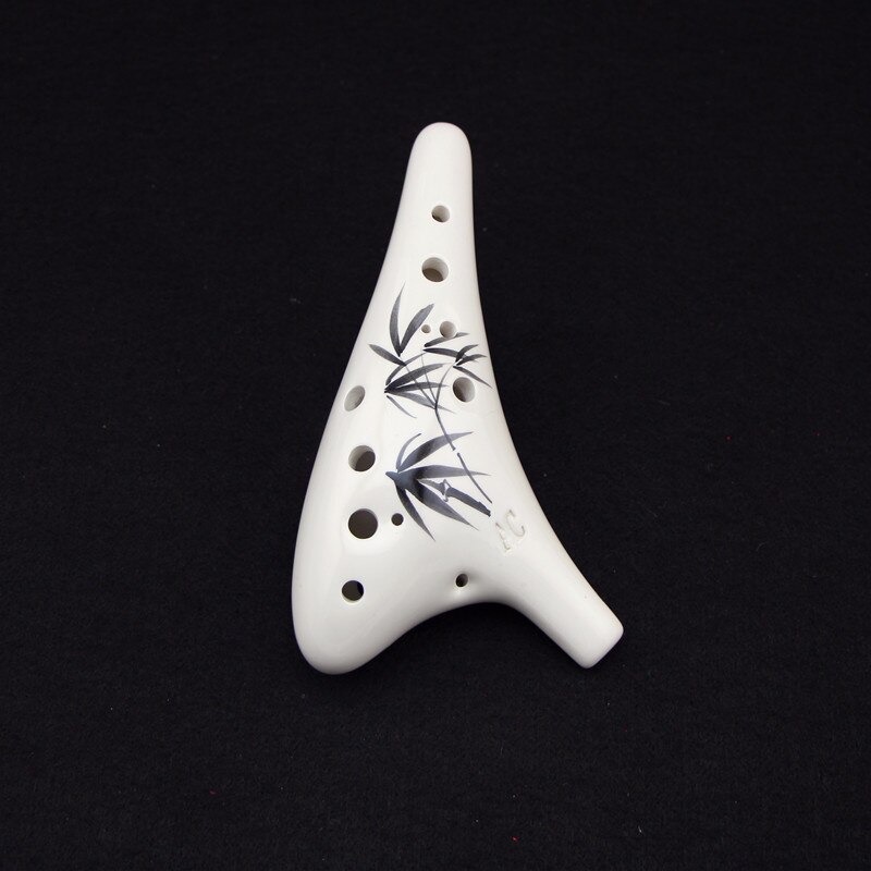 12 skrog keramisk ocarina fløyte alt c håndskriftstil musikkinstrument til nybegynnere