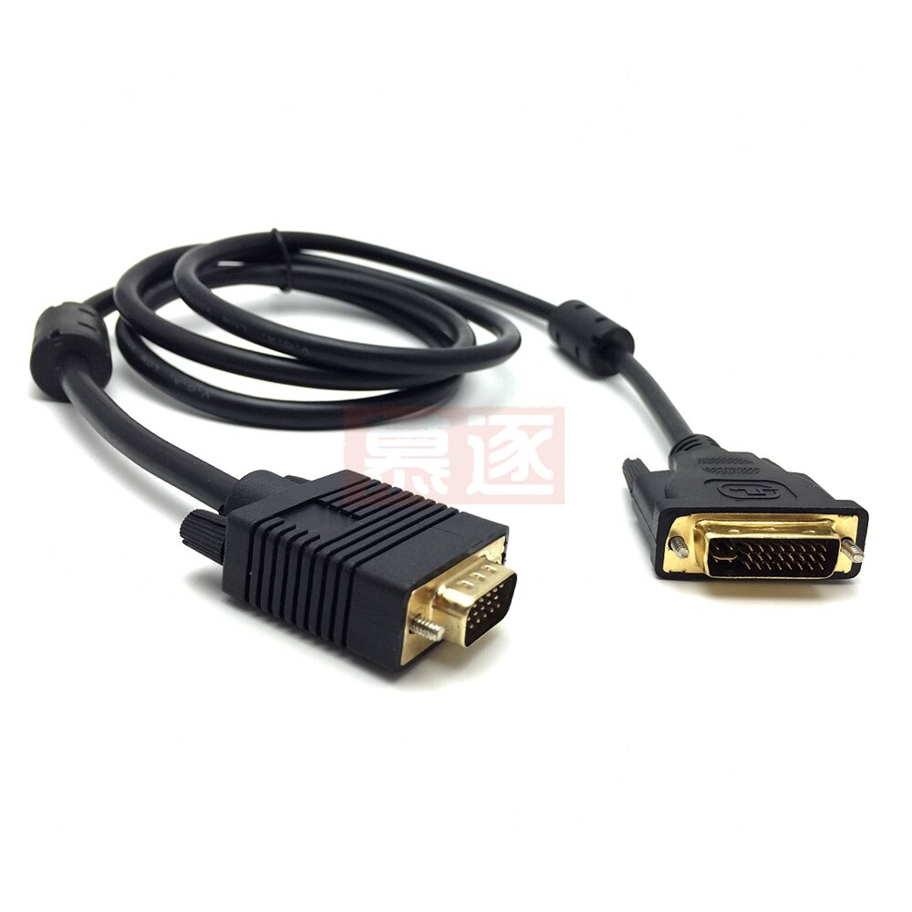 DVI 24+5 (DVI-I) male to VGA male Display Monitor Cable dvi to vga cable 0.3m/1.5m