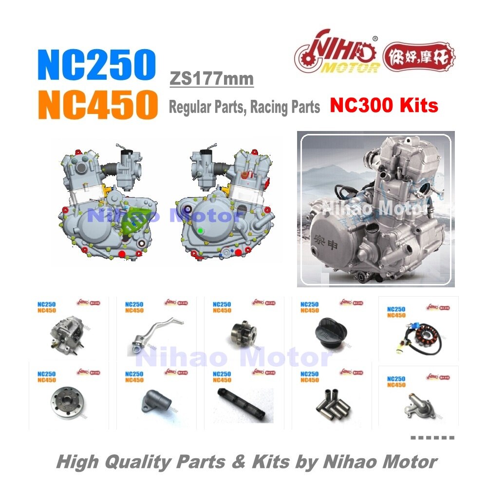 Moteur ZONGSHEN NC RX3 ZS177MM | Pièces de moteur à Piston, Nihao
