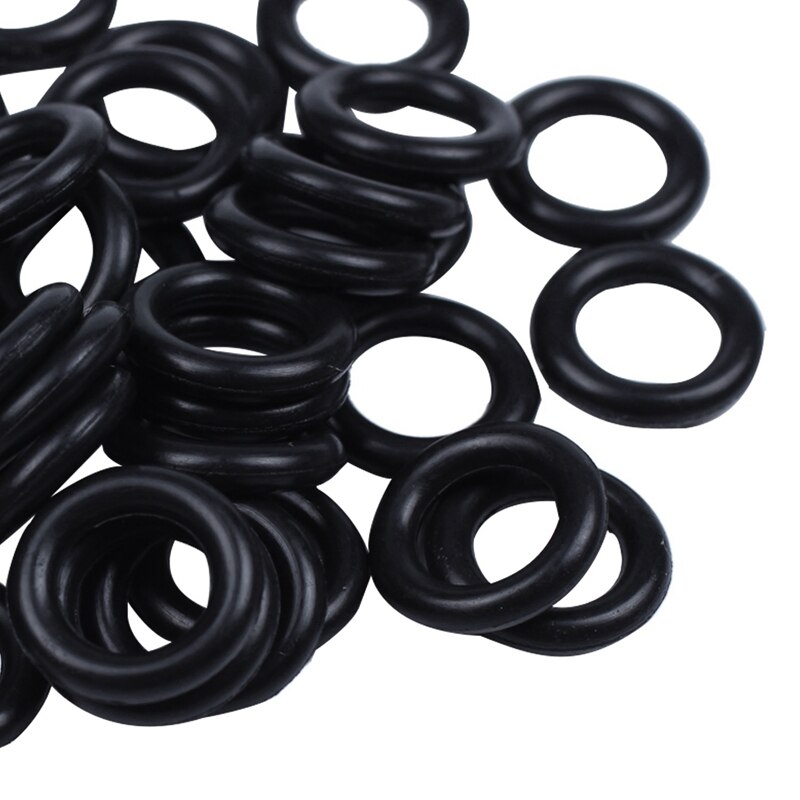 60 Stuks Zwarte Nitril Rubber O Ring Seals Wasmachines 12 Mm X 2.5 Mm X 7 Mm & 16X12X2 Mm