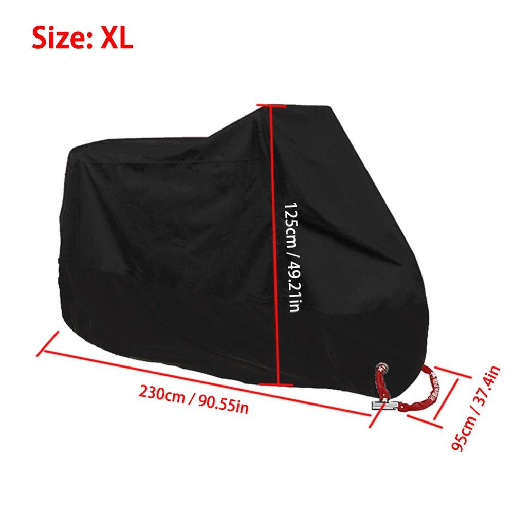 Motorcycle cover M L XL 2XL 3XL universal Outdoor UV Protector for Scooter waterproof Bike Rain Dustproof cover 5 sizes: XL