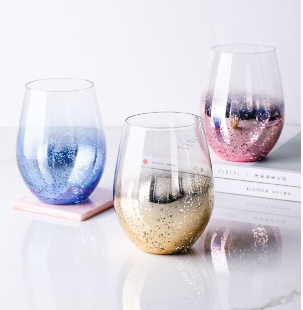 Creatieve Sterrenhemel Ei Vorm Glas Ontbijt Cup Koffie Thee Melk Sap Water Mok Rode Wijn Whiskey Cup Liefhebbers vrienden Cup