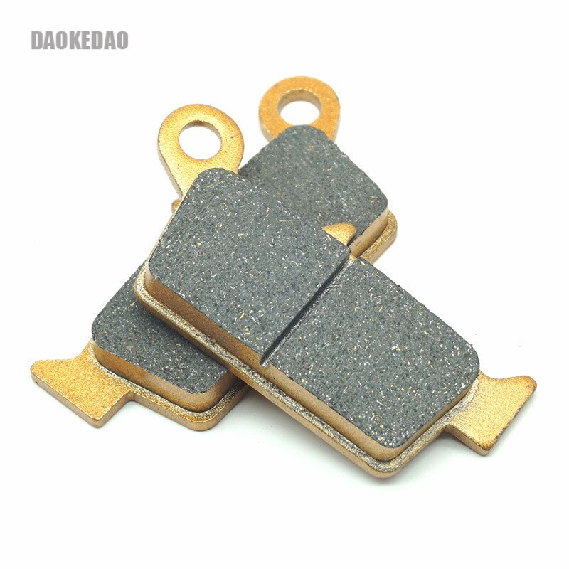 Juego de pastillas de disco de freno delanteras y traseras para Kawasaki KLX250 d-tracker X KLX250S KLX 250 S, color dorado
