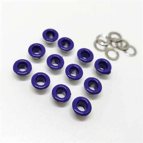 Oeillet métallique pour Scrapbooking, 100 pièces, trou de 4mm, embellissement de bricolage pour vêtements de travail, couture de vêtements: 2 purple
