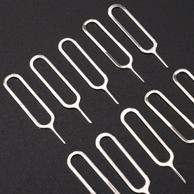 UKCOCO 10 Pcs Universal Sim Card Tray Pin Ejecting Removal Needle Opener Ejector For HTC Samsung iPhone Xiaomi