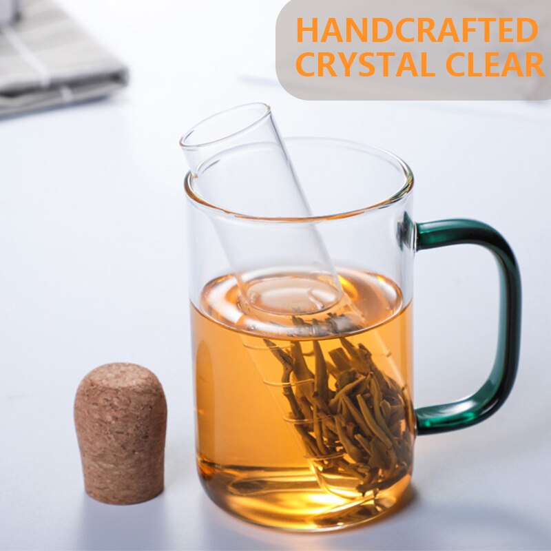 Glass Tea Making Tool Filter Transparent Heat-resistant Reusable Filter Tea Strainer Spice Loose Tea Leaf Herbal