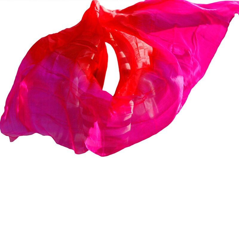 Zijde Buikdans Sluiers Shawl Sjaal Buikdans Praktijk Prestaties Zijde Veils Rose + Rood