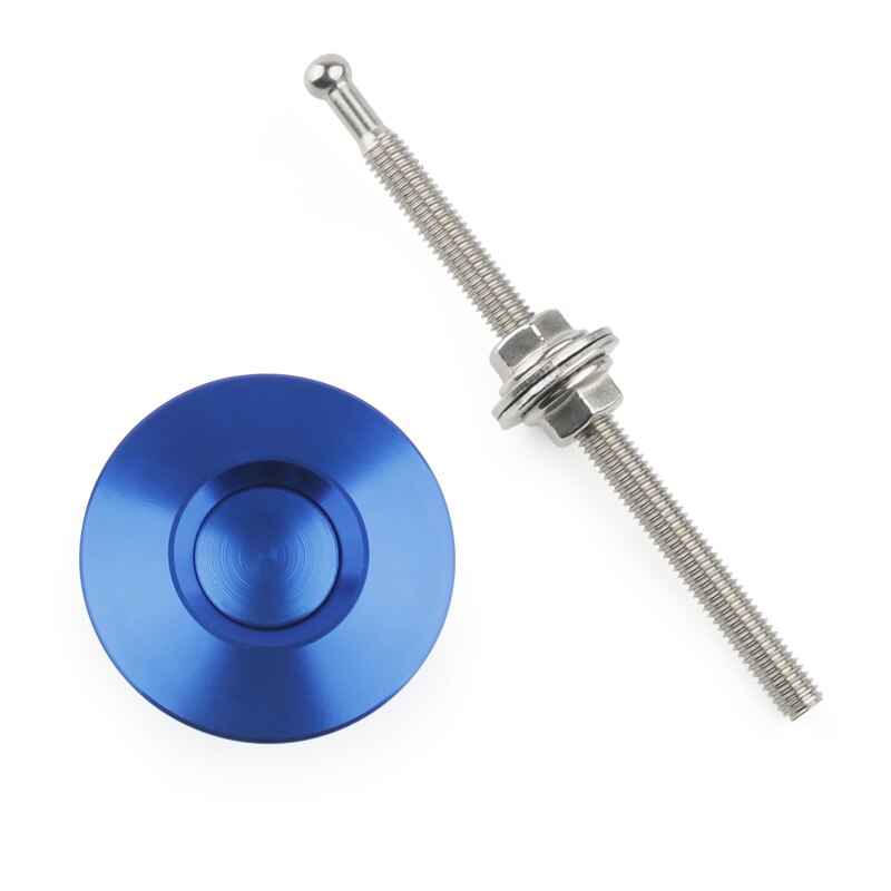 universell 1 stk 1.25 " 32mm trykknapp med trykknapper, låseklipsett, bil hurtig jdm stil pinner: B-blå