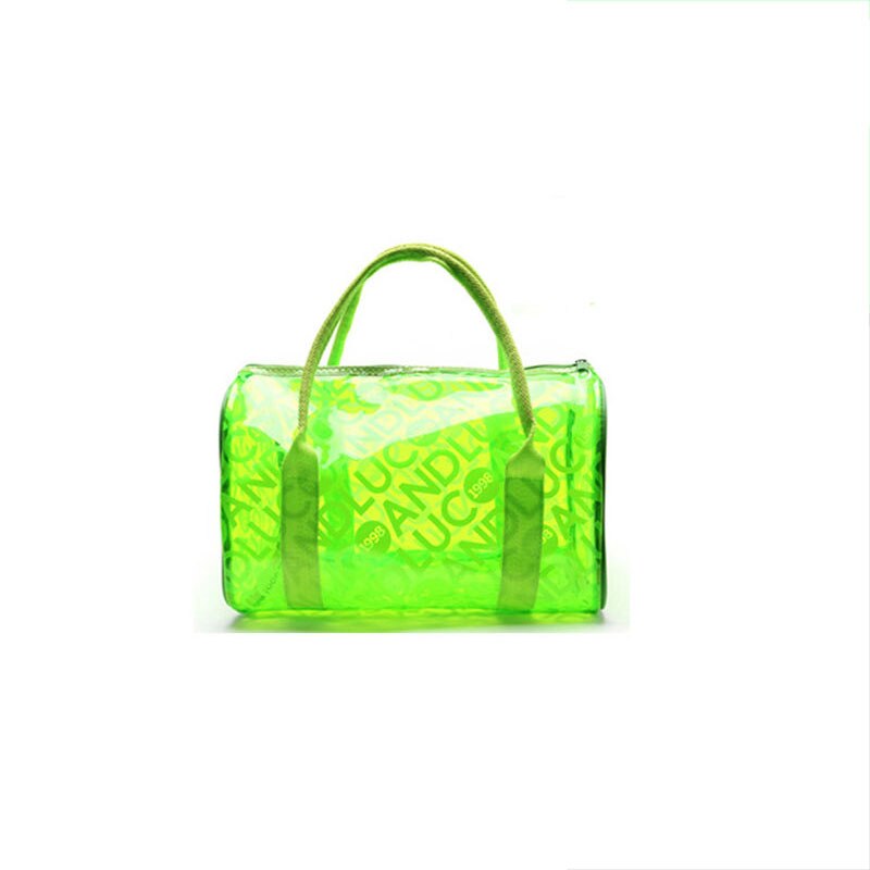 Vrouwen Zwemmen Zak Waterdichte Zakken Zwemmen Clear Handtassen Transparante PVC Zwembad Strand Organisator Zak Letters Dry Bag Sport XA318WA: Green