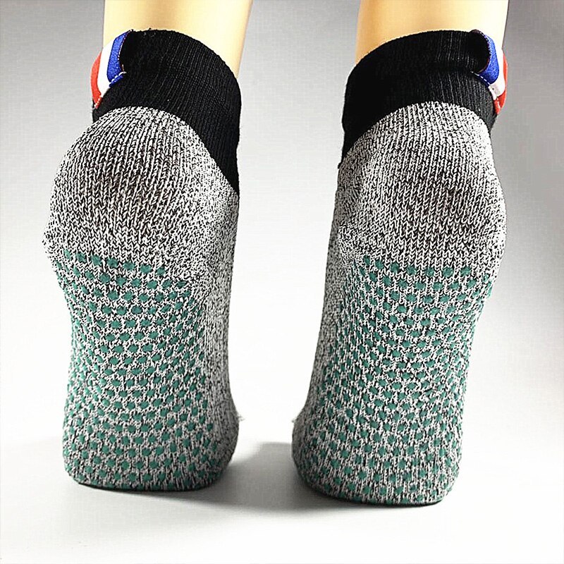 HPPE 5 Level Anti-cut Socks Outdoor Beach Wear-resistant Silicone High-strength Toe Socks Protection Anti-stab Five-finger Socks