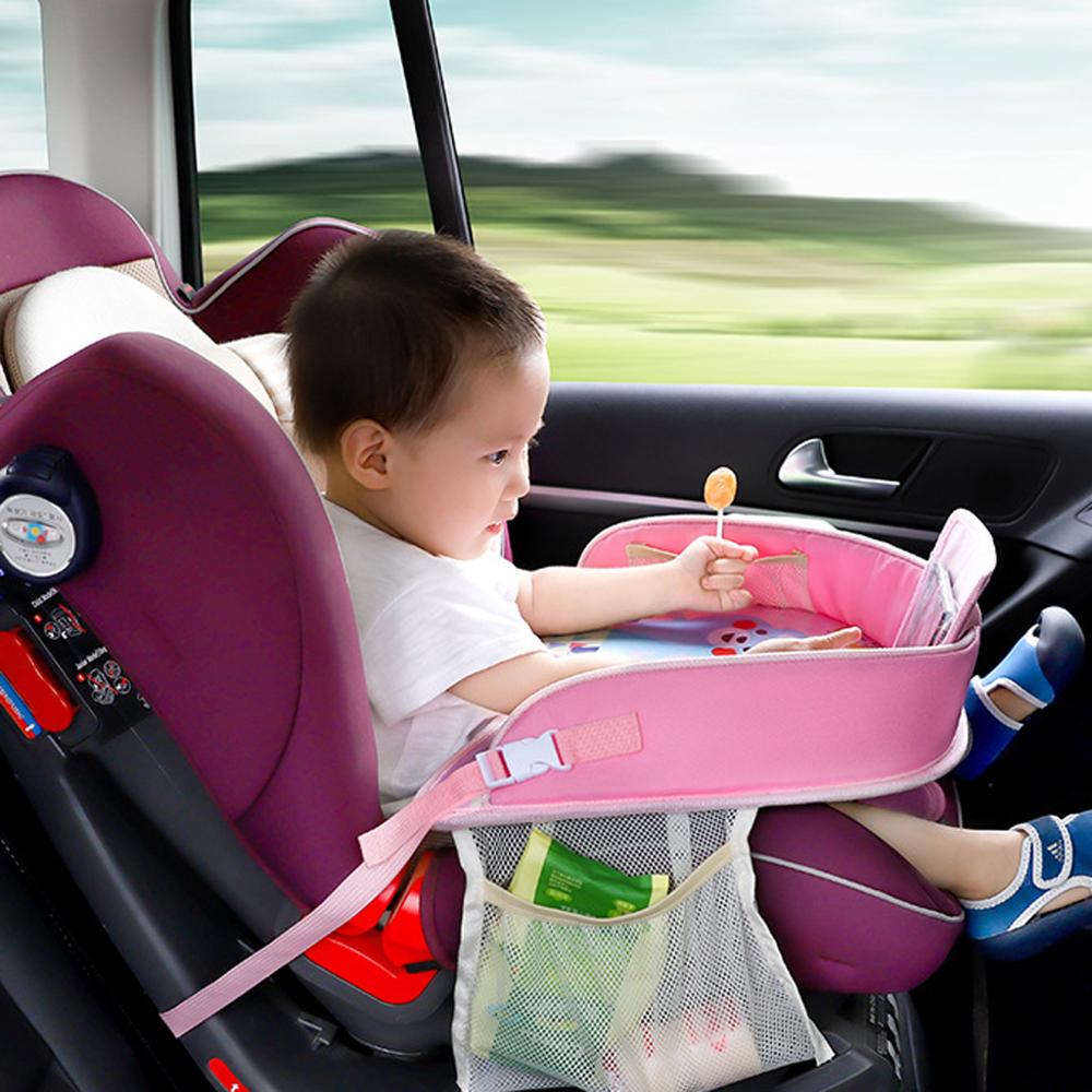 Baby Auto Tablett Platten Tragbare Wasserdichte Malerei essen Tisch Schreibtisch für freundlicher Auto Sicherheit Sitz freundlicher Spielzeug Lagerung Halfter