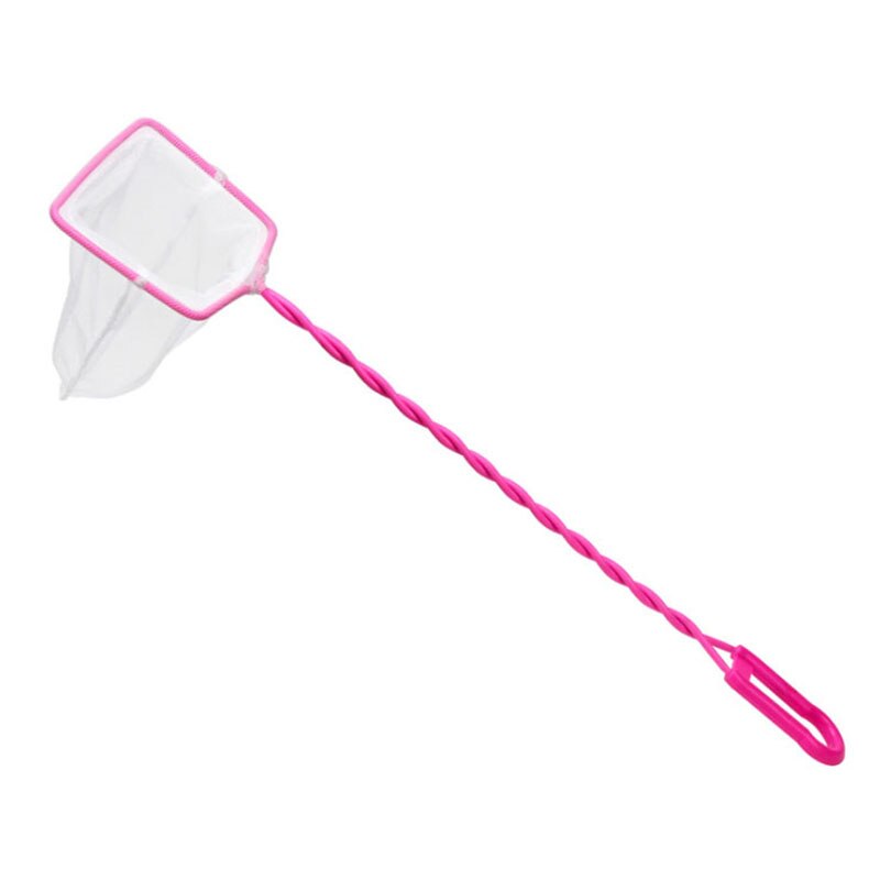 1 stk akvarietilbehør langt håndtag firkantet akvarie akvarium fiskenet landingsnet til fisk holdbare produkter: 6 tommer