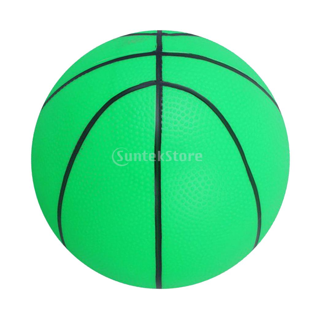 2X pallacanestro piccola Mini pallacanestro carina per bambini palla tenuta in mano morbida e rimbalzante, regalo Mini palla da 6 &quot;per bambini (blu, verde,)