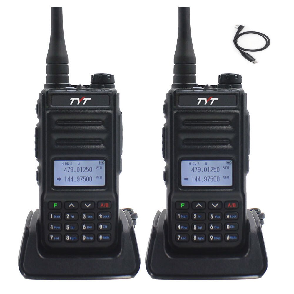 TYT TH-UV88 talkie-walkie tyt double bande VOX brouilleur radio FM 136-174MHz et 400-480MHz UHF/VHF portable radio bidirectionnelle