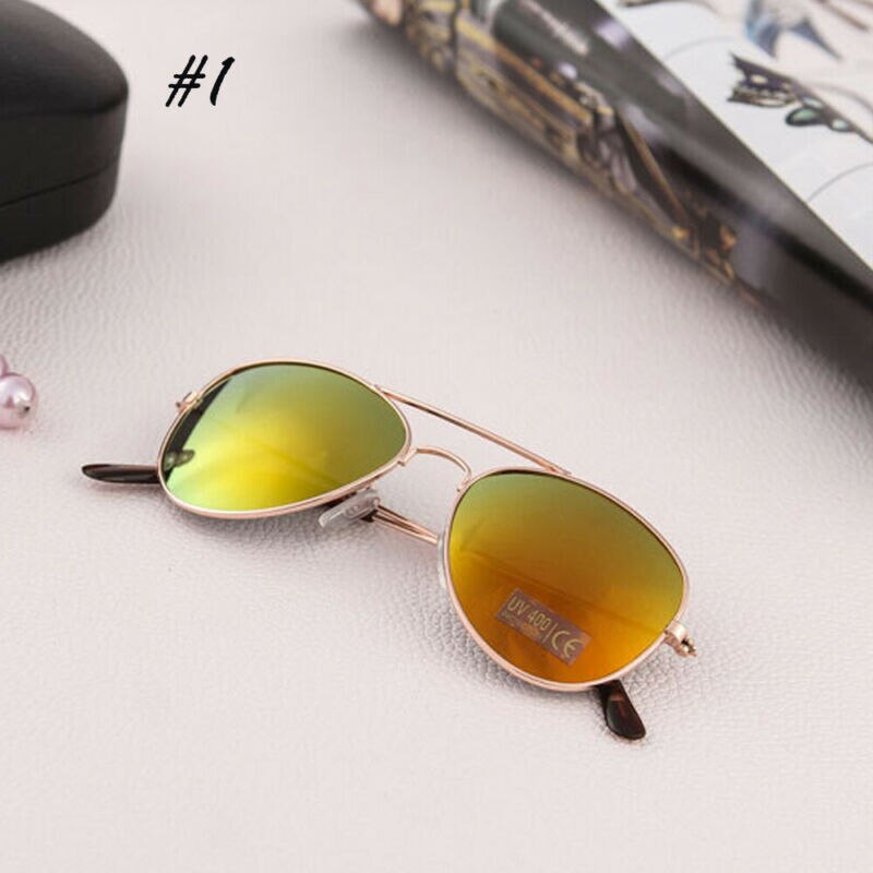 Retro Children Aviation Toddler baby Boys Girls Sunglasses Frame Kids UV400 Pilot Eyeglasses Glasses Outdoor