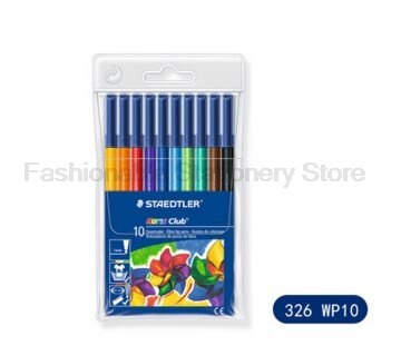 Staedtler 326 WP10 10 Kleur Water Oplosbare Art Markers Pennen Set Aquarel Pen Veilig En Milieuvriendelijk Kan Worden gewassen: Default Title