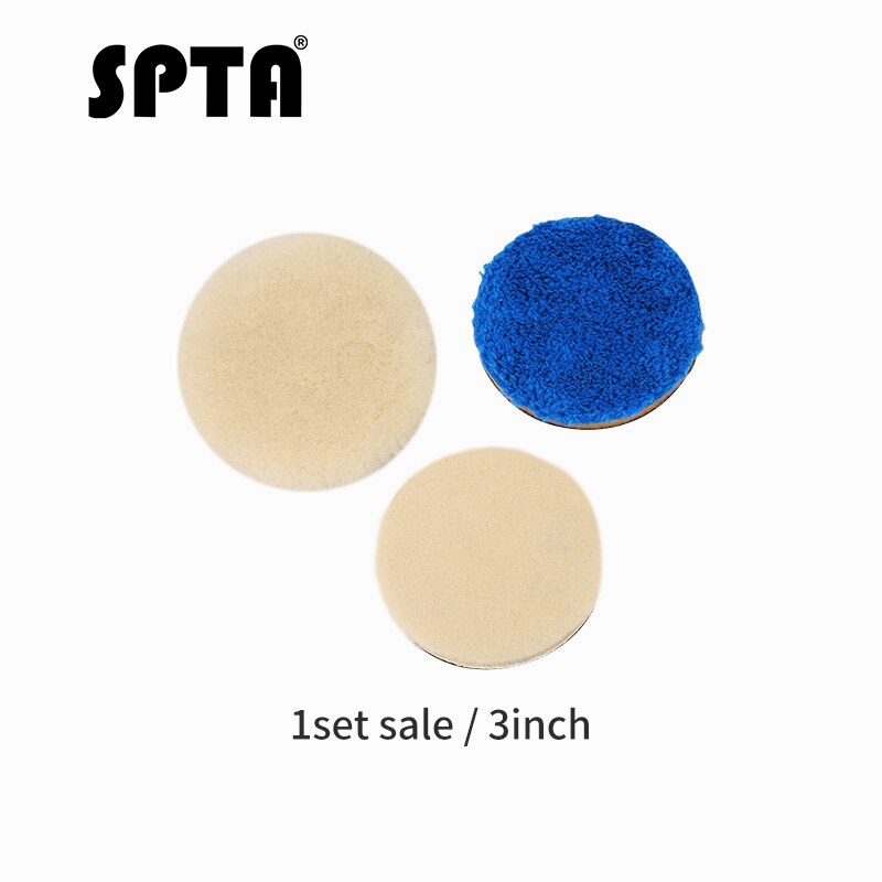 27Pcs Drill Buffing Buffer Detail Polishing Polisher Pad Kit + 5/8&quot-11 / M14 Thread Backing Backer Plate Pad &amp Adapt: 3 inch Mix 3PCS Pads