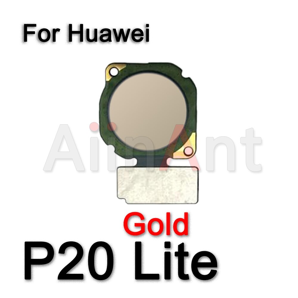 Câble flexible Original de capteur d'empreinte digitale de clé de bouton arrière à la maison pour Huawei P 10 20 30 P10 P20 P30 Lite: P20 Lite Gold