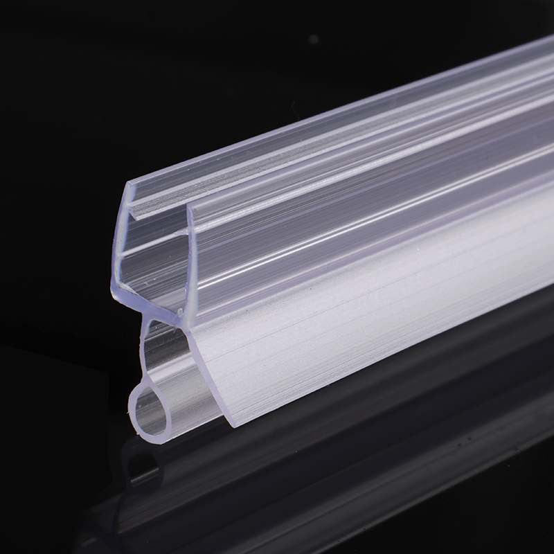 2pcs Bath Clear Shower Screen Door Window Seal Strip For 6mm Glass Windproof And Water Retaining Sealing Strips