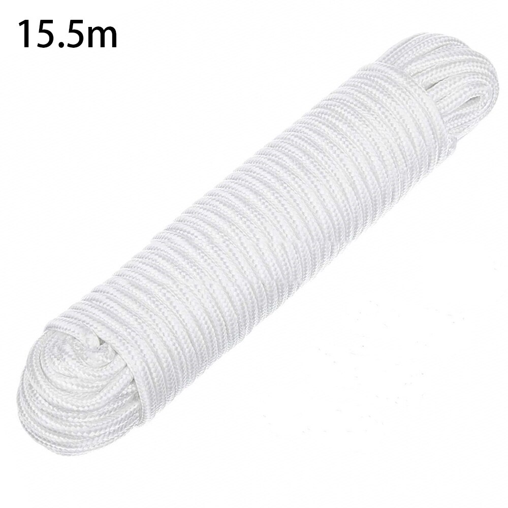 Nylon Braided Rope 6MM Flagpole Lifting Rope Outdoor Flagpole Accessories Solid Braid Garden Supplies: 15 5 meters