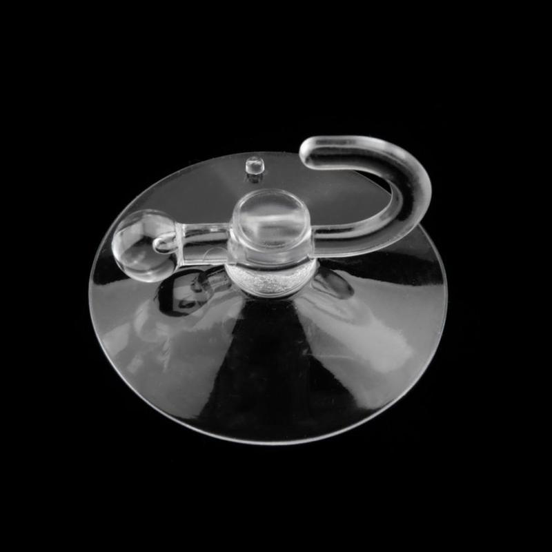 10pcs 4cm Clear Suction Cup Sucker Window Glass Wall Kitchen Hook Hanger Kitchen Bathroom Suckers