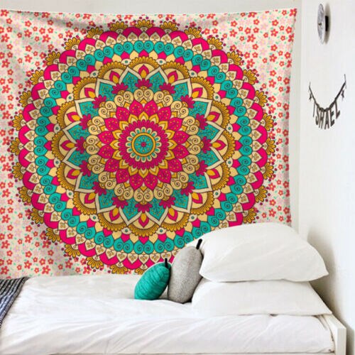 Tapestry Wall Hanging Polyester Pattern Blanket Tapestry Home Decor: F