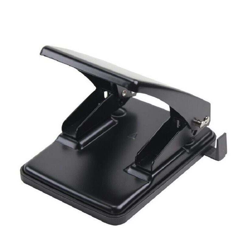 Heavy Duty 2-Hole Punch Metal 2 Holes Puncher Machine Save Effort Comfort Handle Perforadora De Papel; 40-Sheet Capacity